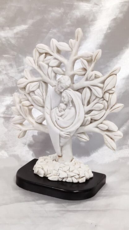 Tabletop Poly Marble Holy Family Statue - 8 Inch - Image 3