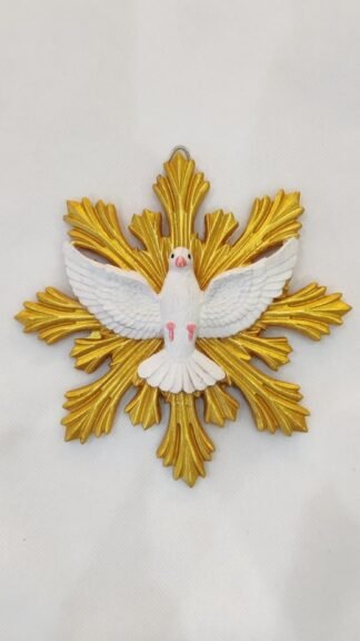 Poly Marble Holy Spirit Statue - 8 Inch diameter
