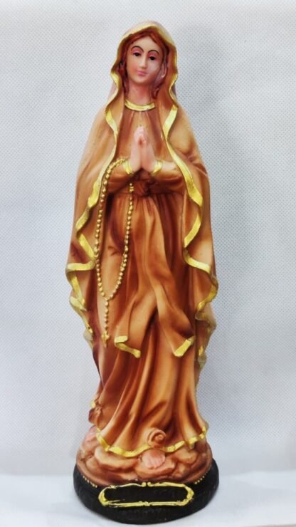 Poly Marble Our Lady Of Lourdes Statue - 1 Feet
