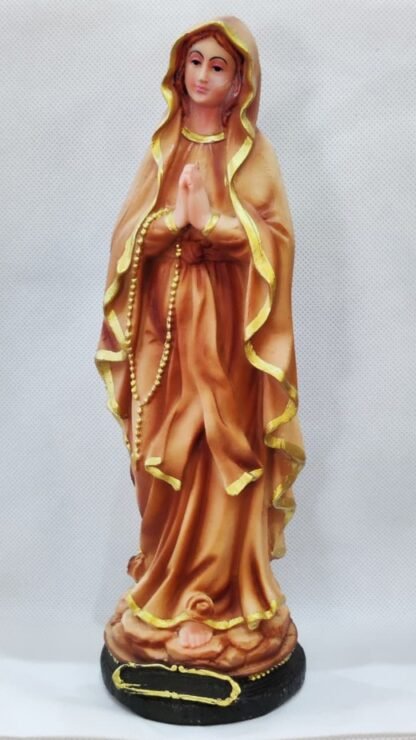 Poly Marble Our Lady Of Lourdes Statue - 1 Feet - Image 3