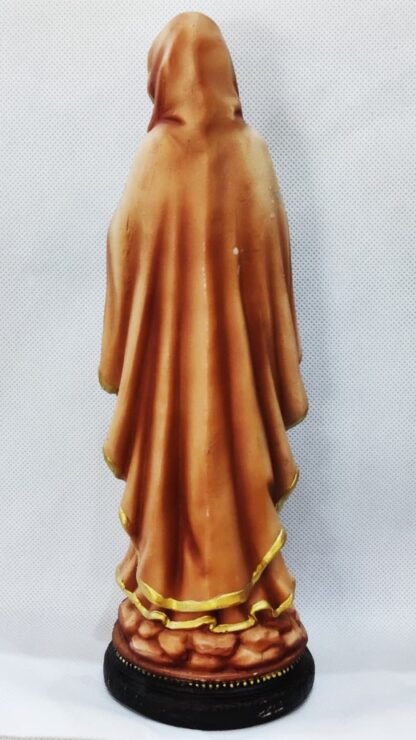 Poly Marble Our Lady Of Lourdes Statue - 1 Feet - Image 2