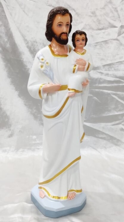 White Fiber Saint Joseph Figure - 19 Inch - Image 3