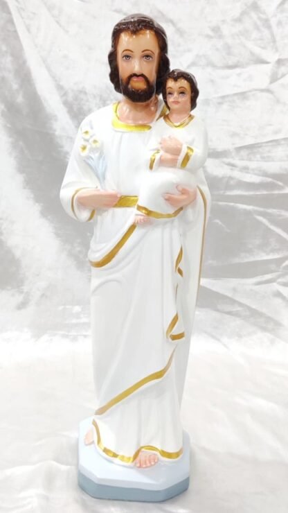 White Fiber Saint Joseph Figure - 19 Inch