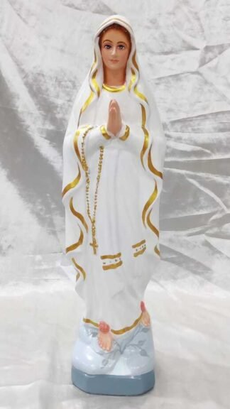 Fiber Our Lady Of Lourdes Statue - 19 Inch