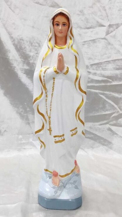 Fiber Our Lady Of Lourdes Statue - 19 Inch