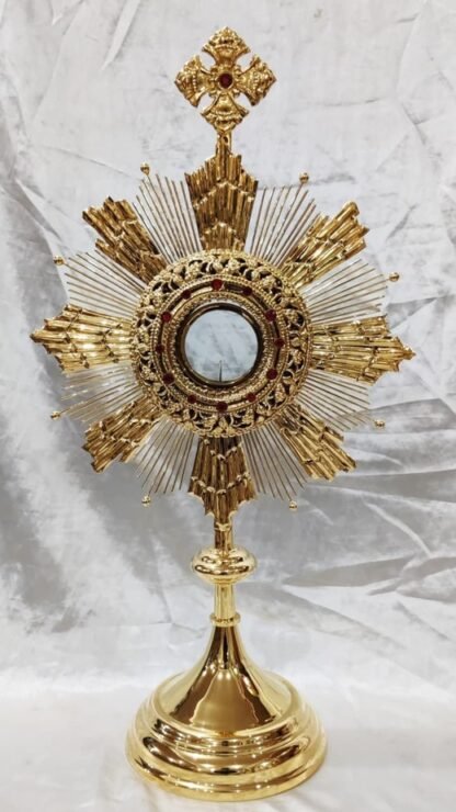 Elegant Gold Plated Monstrance - 27 Inch
