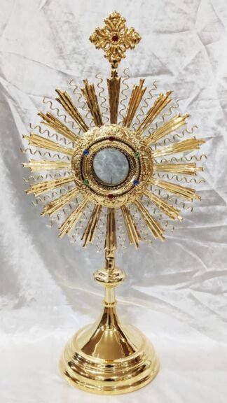 Gold Plated Monstrance - 27 Inch
