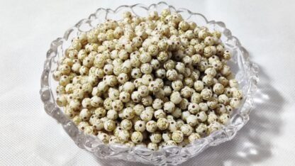 Cream Colored Flower Beads - 8 MM - Image 2