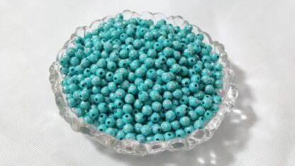 Blue Plastic Cross Beads - 8 MM - Image 3
