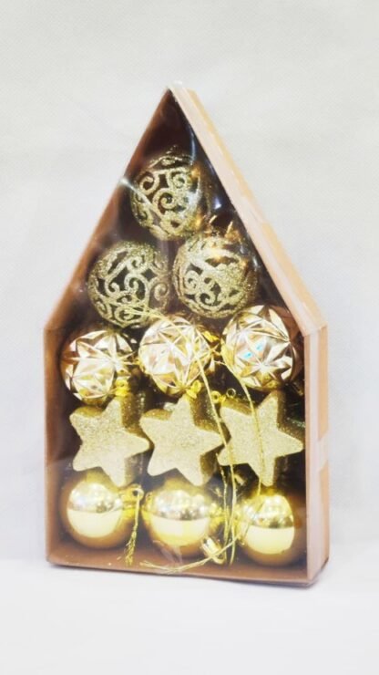 Golden Hanging Christmas Items for decoration - Image 3