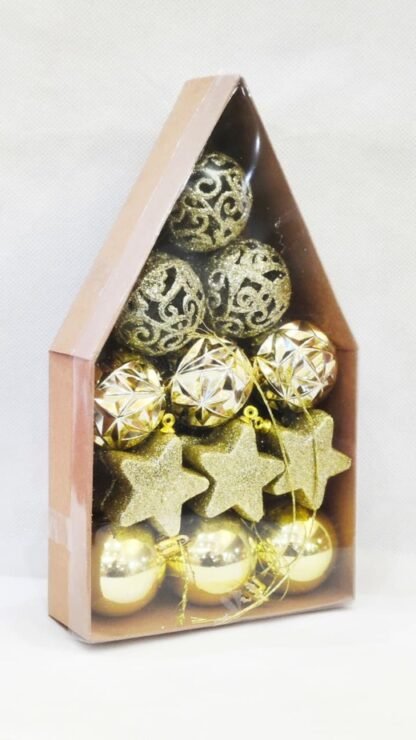 Golden Hanging Christmas Items for decoration - Image 2