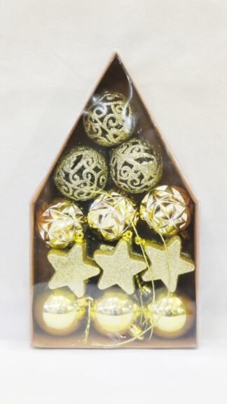 Golden Hanging Christmas Items for decoration