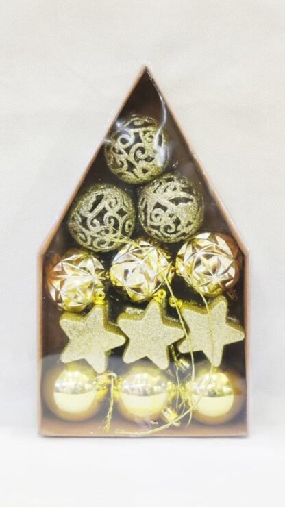 Golden Hanging Christmas Items for decoration