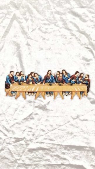 Marble Last Supper Sculpture - 4.5x1 Feet