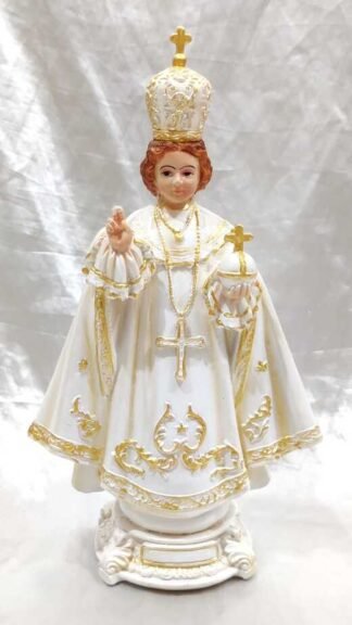 Poly Marble Infant Jesus Statue - 13 Inch