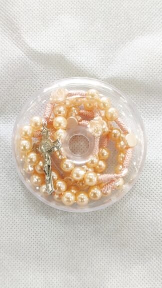 Round Motif Rosary Keepsake Box