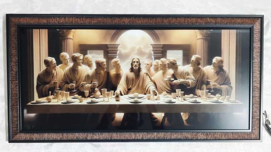 LED Last Supper Elegant Photo Frame - 24x12 Inch - Image 2