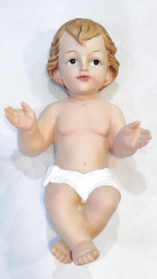 8 Inch Italian Poly Marble Baby Jesus Figure