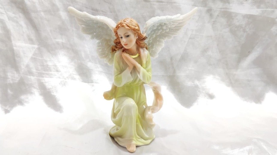 Italian Poly Marble Christmas Crib Display - 12 Inch - Image 6