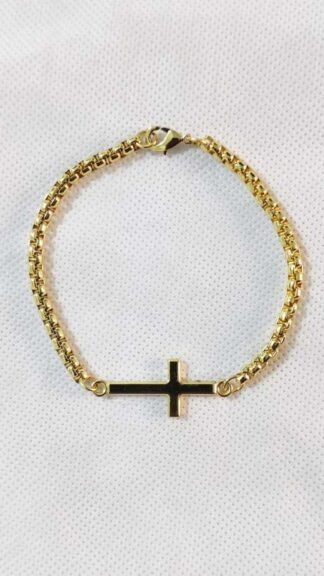 Shining Golden Color Medal Bracelet