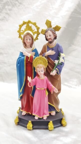 12 Inch Poly marble Holy Family Statue