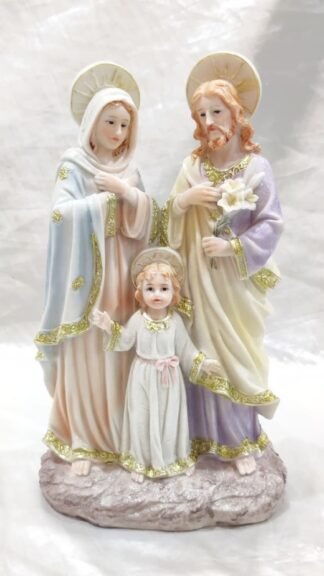 12 Inch Poly marble Holy Family Statue
