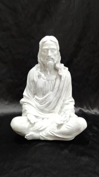 Poly Marble Meditation Statue Of Jesus - 1 Feet