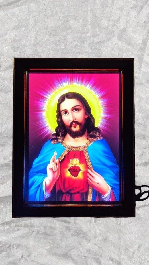 Sacred Heart LED Photo Frame - 13x10 Inch