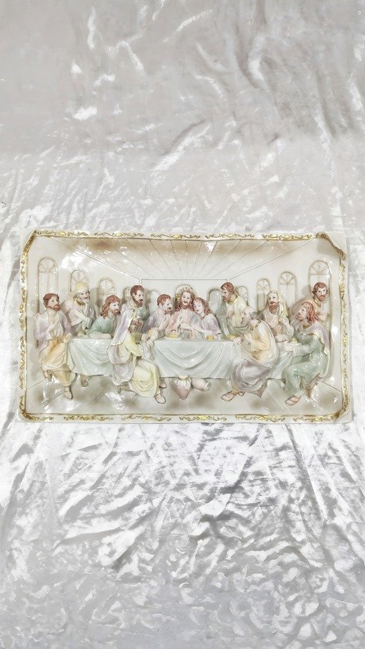 Marble Last Supper Sculpture - 27x18 Inch