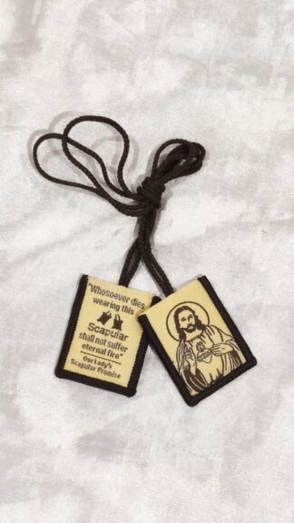 Brown Thread Premium Scapular Big Size