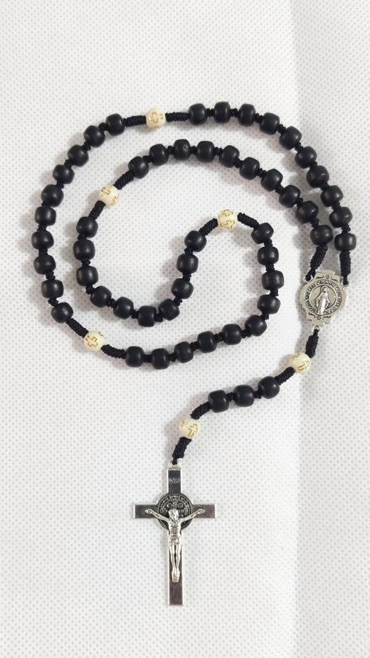 Elegant Karingali Wooden Rosary - 6 mm