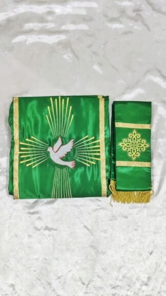 Green color Priest Vestment With Stole