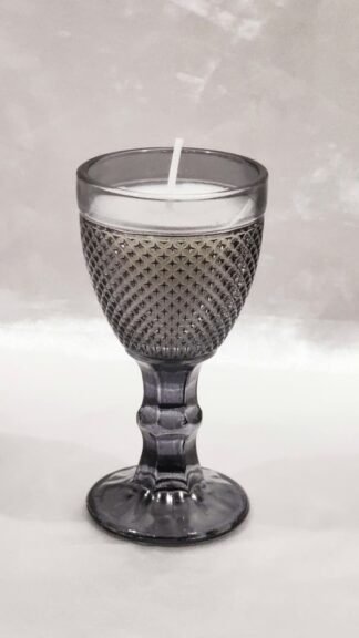 Elegant Crystal Candle Stand - 4 Inch