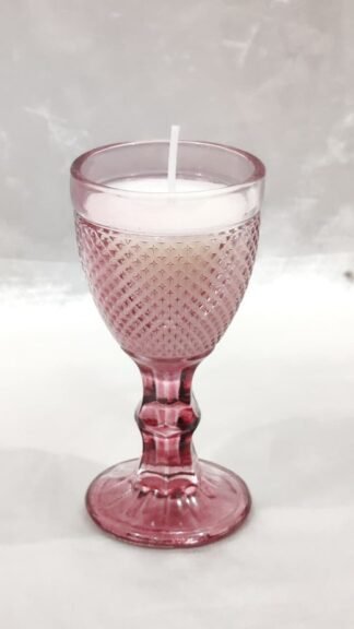Elegant Crystal Candle Stand - 4 Inch