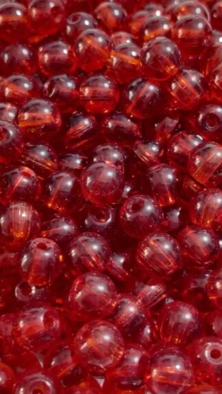 Red Glass Beads - 6mm