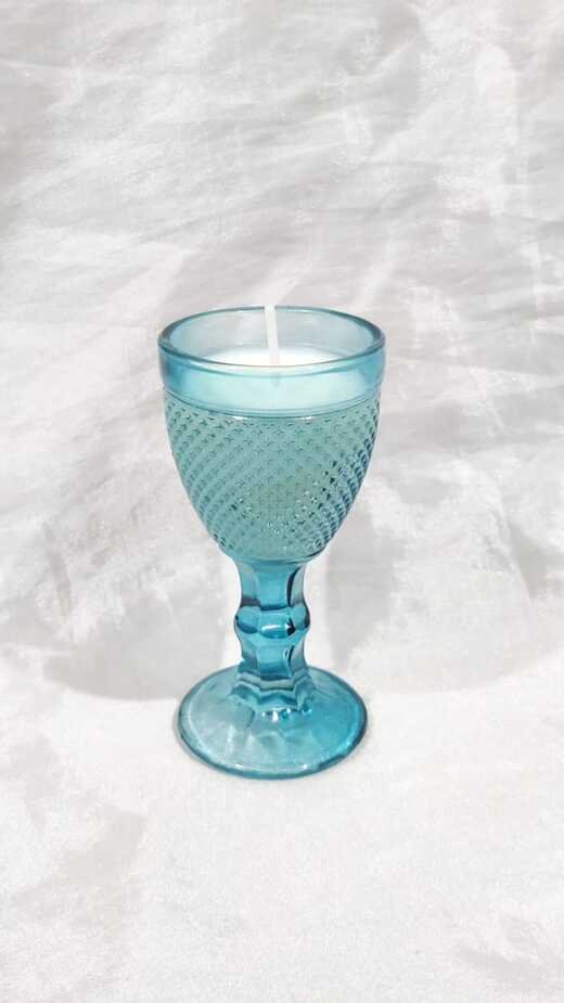 Elegant Crystal Candle Stand - 4 Inch