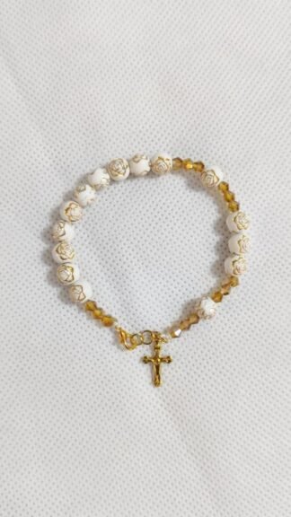 Flower Beads Band - 8mm