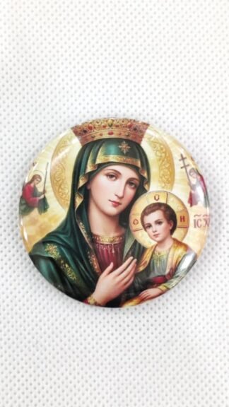Our Lady of Perpetual Help Fridge Magnet Round