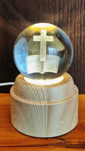 Elegant 3D Crystal Night Light – Sacred Symbols Edition