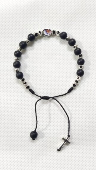 Karungali Beads With Medal Bracelet