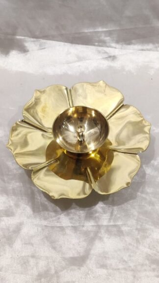 Gold plated Oil lamp - 5 Inch
