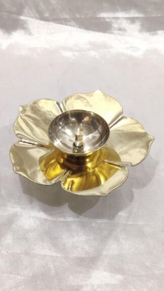 Gold plated Oil lamp - 4 Inch