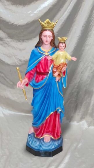 Fiber Help Of Mary Statue - 4 Feet