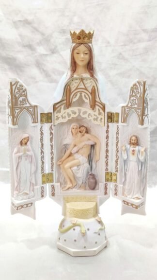 Statue of Our Lady Triptych - 1 Feet