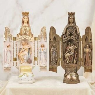 Our Lady Triptych Statue