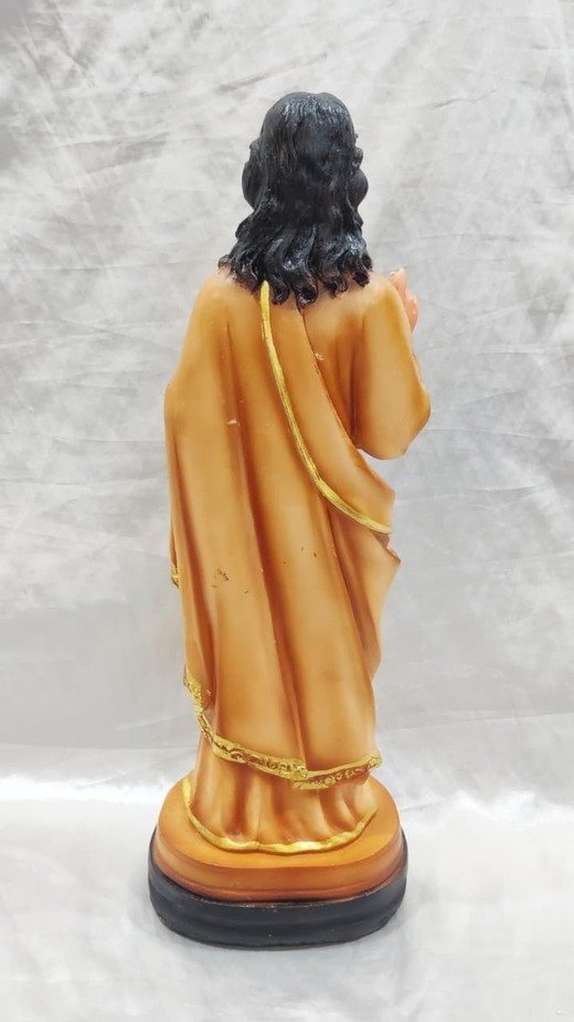 Poly Marble Sacred Heart Statue - 17 Inch - Image 5