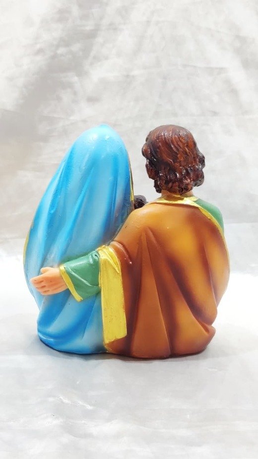 Poly Marble Holy Family Statue - 6 Inch - Image 4