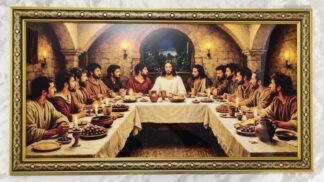 Elegant Last Supper Photo Frame - 26x14 Inch