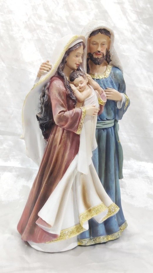 Poly Marble Holy Family Statue - 12 Inch - Image 4