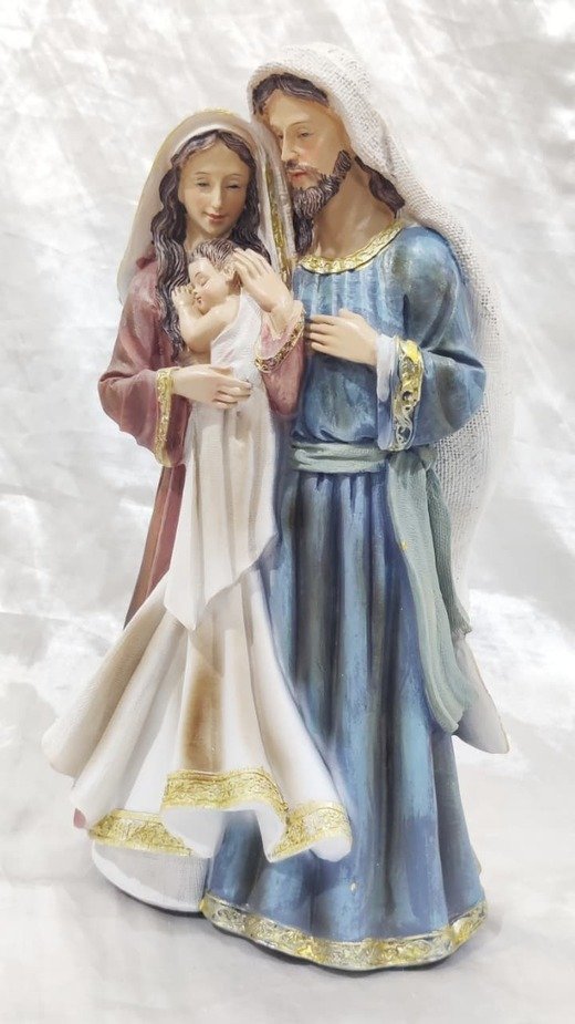 Poly Marble Holy Family Statue - 12 Inch - Image 3
